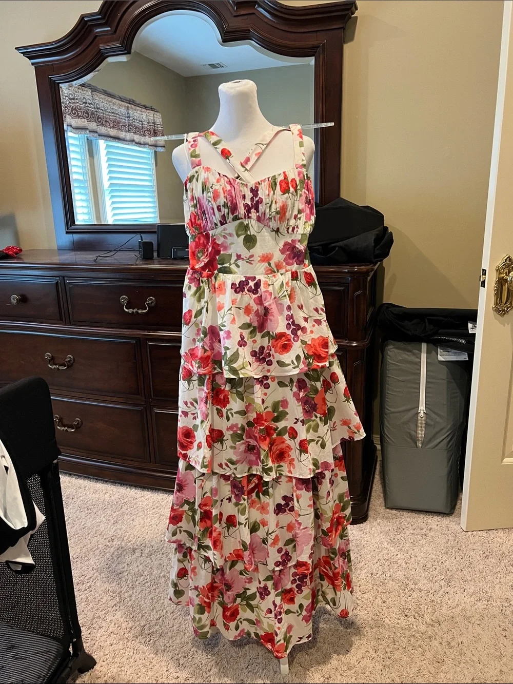 Abercrombie & Fitch flowy tiered